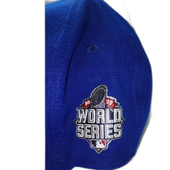 NWT New Era 59Fifty NY Mets 2015 World Series Baseball Cap Size 7 1/8 - Picture 4 of 8